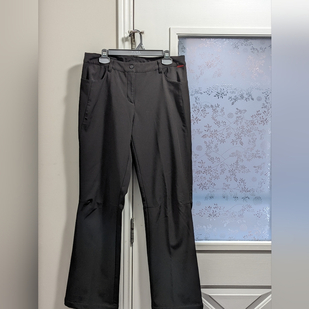 Avia black shell fleece lined pants . size large 32.
